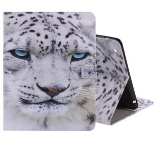 Colored Drawing Pattern Horizontal Flip PU Leather Case with Holder & Card Slots & Wallet & Sleep / Wake-up Function(White Panther)