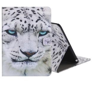 Colored Drawing Pattern Horizontal Flip PU Leather Case with Holder & Card Slots & Wallet & Sleep / Wake-up Function(White Panther)