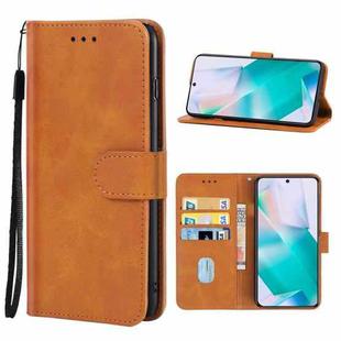 Leather Phone Case For vivo T1 5G(Brown)