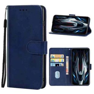 Leather Phone Case For Xiaomi Redmi K50 Gaming(Blue)