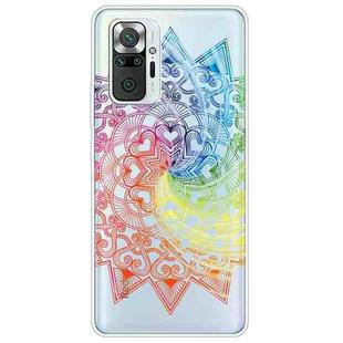 For Xiaomi Redmi Note 10 Pro 4G Gradient Lace Transparent TPU Phone Case(Whirlwind Colorful)