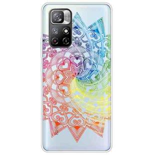 For Xiaomi Redmi Note 11 Pro / 11 Pro+ Gradient Lace Transparent TPU Phone Case(Whirlwind Colorful)