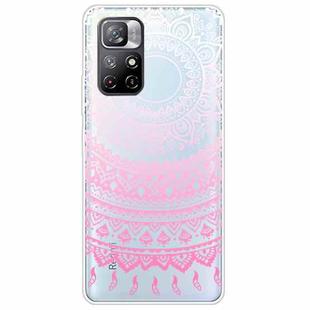 For Xiaomi Redmi Note 11 Pro / 11 Pro+ Gradient Lace Transparent TPU Phone Case(Gradient Pink)