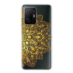 For Xiaomi Mi 11T Gradient Lace Transparent TPU Phone Case(Gold)