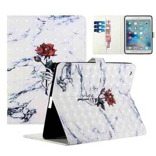 For iPad 2 / 3 / 4 Colored Drawing Horizontal Flip Leather with Holder & Card Slot & Wallet Sleep / Wake-up Function(Marble Rose)