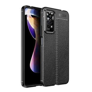 For Xiaomi Redmi Note 11 Pro 4G / 5G Global / Note 12 4G Global Litchi Texture Shockproof Phone TPU Case(Black)