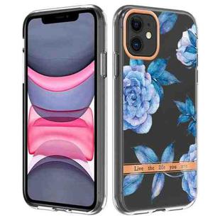 For iPhone 11 Flowers and Plants Series IMD TPU Phone Case (Orchid Peony)