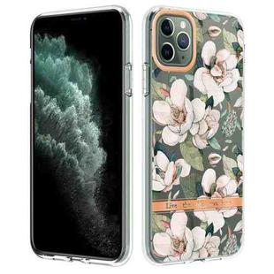 For iPhone 11 Pro Max Flowers and Plants Series IMD TPU Phone Case (Green Gardenia)
