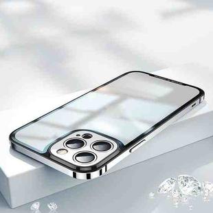 For iPhone 13 Pro AG Frosted Glass Phone Case (Silver)