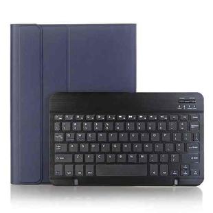 A08B Bluetooth Keyboard Leather Case with Holder & TPU Pen Slot For Samsung Galaxy Tab A8 10.5 2021 SM-X205 / SM-X200(Blue)