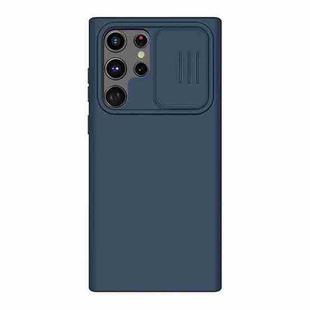 For Samsung Galaxy S22 Ultra 5G NILLKIN CamShield Liquid Silicone + PC Phone Case(Blue)