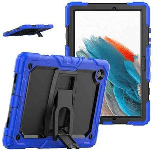 For Samsung Galaxy Tab A8 10.5 2021 Shockproof Black Silicone + PC Tablet Protective Case(Blue)