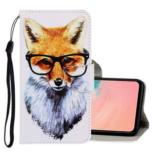 For Galaxy A71 3D Colored Drawing Horizontal Flip PU Leather Case with Holder & Card Slots & Wallet(Fox)