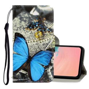 For Galaxy A71 3D Colored Drawing Horizontal Flip PU Leather Case with Holder & Card Slots & Wallet(A Butterfly)