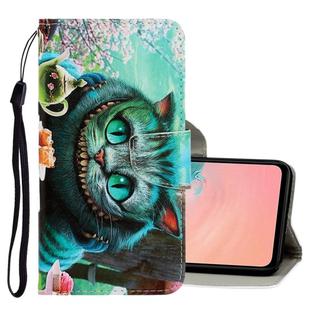 For Galaxy S20+ 3D Colored Drawing Horizontal Flip PU Leather Case with Holder & Card Slots & Wallet(Green Eyes)