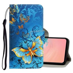 For Galaxy S20 Ultra 3D Colored Drawing Horizontal Flip PU Leather Case with Holder & Card Slots & Wallet(Jade Butterfly)