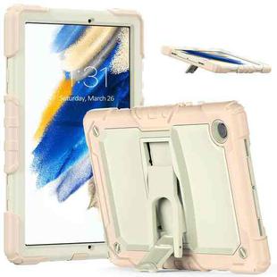 For Samsung Galaxy Tab A8 10.5 2021 Shockproof Beige Silicone + PC Tablet Protective Case(Rose Gold)