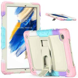 For Samsung Galaxy Tab A8 10.5 2021 Shockproof Beige Silicone + PC Tablet Protective Case(Camouflage Pink)