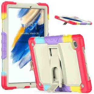 For Samsung Galaxy Tab A8 10.5 2021 Shockproof Beige Silicone + PC Tablet Protective Case(Camouflage Red)