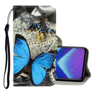 For Huawei Honor 8X 3D Colored Drawing Horizontal Flip PU Leather Case with Holder & Card Slots & Wallet(A Butterfly)