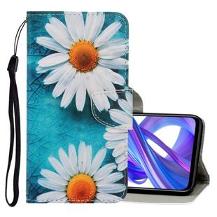 For Huawei Honor 9X 3D Colored Drawing Horizontal Flip PU Leather Case with Holder & Card Slots & Wallet(Chrysanthemum)