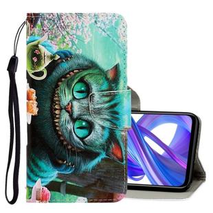 For Huawei Honor 9X 3D Colored Drawing Horizontal Flip PU Leather Case with Holder & Card Slots & Wallet(Green Eyes)