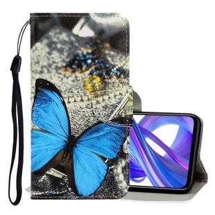 For Huawei Honor 9X 3D Colored Drawing Horizontal Flip PU Leather Case with Holder & Card Slots & Wallet(A Butterfly)