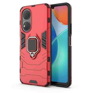 For Honor Play 30 Plus Shockproof PC + TPU Holder Phone Case(Red)