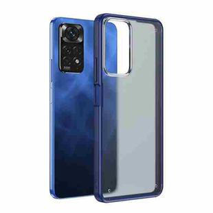 For Xiaomi Redmi Note 11 Pro Foreign Version Four-corner Shockproof TPU + PC Phone Case(Blue)