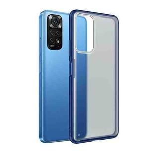 For Xiaomi Redmi Note 11 Foreign Version Four-corner Shockproof TPU + PC Phone Case(Blue)