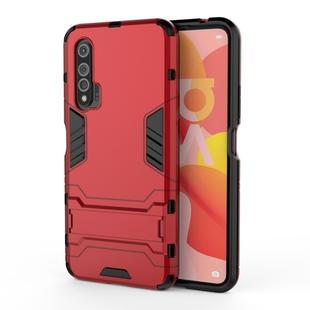 For Huawei Nova 6 5G Shockproof PC + TPU Protective Case with Invisible Holder(Red)
