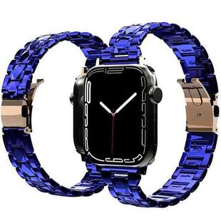 Electroplated Stainless Steel Strap For Apple Watch Series 8&7 41mm / SE 2&6&SE&5&4 40mm / 3&2&1 38mm(Blue)