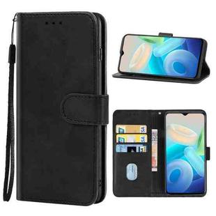 Leather Phone Case For vivo Y10(Black)