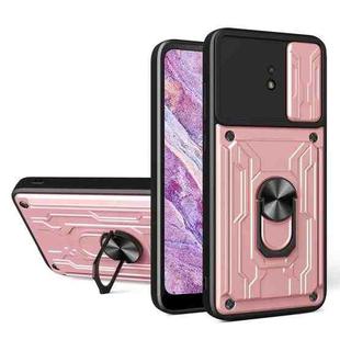 For Nokia C10 Sliding Camshield Card Phone Case(Rose Gold)