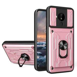 For Nokia C30 Sliding Camshield Card Phone Case(Rose Gold)