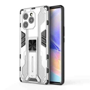 For Honor 60 SE Supersonic PC + TPU Phone Case with Holder(Silver)