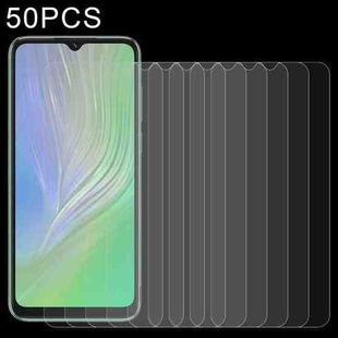 50 PCS 0.26mm 9H 2.5D Tempered Glass Film For Blackview A55 Pro