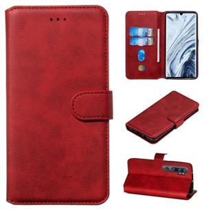 For Xiaomi Mi Note 10 / Note 10 Pro / CC9 Pro Classic Calf Texture Horizontal Flip PU Leather Case, with Holder & Card Slots & Wallet(Red)