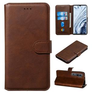 For Xiaomi Mi Note 10 / Note 10 Pro / CC9 Pro Classic Calf Texture Horizontal Flip PU Leather Case, with Holder & Card Slots & Wallet(Brown)