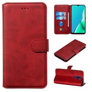 For OPPO A9 (2020) / A5 (2020) / A11x Classic Calf Texture Horizontal Flip PU Leather Case, with Holder & Card Slots & Wallet(Red)