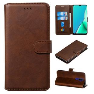 For OPPO A9 (2020) / A5 (2020) / A11x Classic Calf Texture Horizontal Flip PU Leather Case, with Holder & Card Slots & Wallet(Brown)