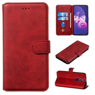 For OPPO F11 Pro / R19 Classic Calf Texture Horizontal Flip PU Leather Case, with Holder & Card Slots & Wallet(Red)