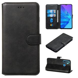 For OPPO Realme 5 Classic Calf Texture Horizontal Flip PU Leather Case, with Holder & Card Slots & Wallet(Black)