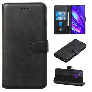 For OPPO Realme 5 Pro / Realme Q Classic Calf Texture Horizontal Flip PU Leather Case, with Holder & Card Slots & Wallet(Black)