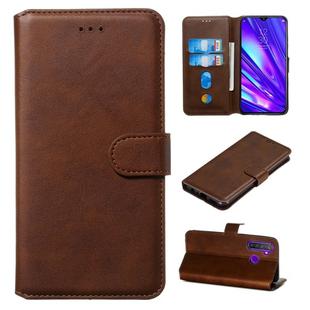 For OPPO Realme 5 Pro / Realme Q Classic Calf Texture Horizontal Flip PU Leather Case, with Holder & Card Slots & Wallet(Brown)