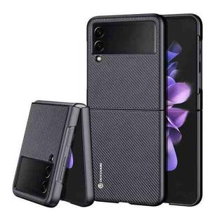 For Samsung Galaxy Z Flip3 5G DUX DUCIS Fino Series PU + TPU Phone Case(Black)