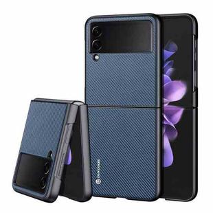 For Samsung Galaxy Z Flip3 5G DUX DUCIS Fino Series PU + TPU Phone Case(Blue)