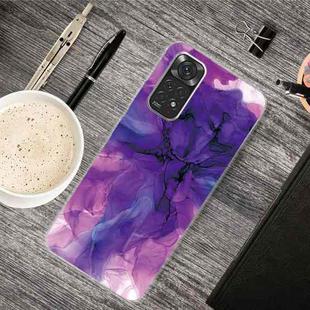 For Xiaomi Redmi Note 11 Pro 4G / 5G Global Abstract Marble Pattern TPU Phone Case(Abstract Purple)