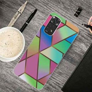 For Xiaomi Redmi Note 11 Pro 4G / 5G Global Abstract Marble Pattern TPU Phone Case(Rhombus Gradient)