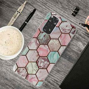 For Xiaomi Redmi Note 11 Global / Note 11S Marble Pattern TPU Phone Case(HC-B18)